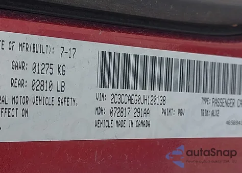 2018 Chrysler 300 Limited from USA, damaged, VIN 2C3CCAEG0JH120138